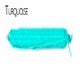 Table d'appoint ITA, Structure blanche, Turquoise
