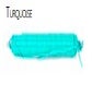 Table d'appoint ITA de Boqa, Structure blanche, Turquoise