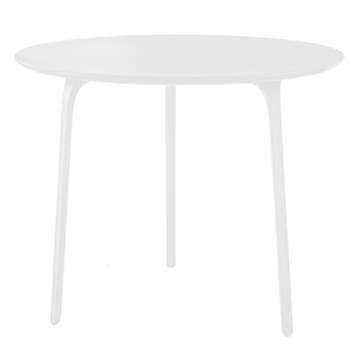 TABLE FIRST AVEC PLATEAU EN MDF VERNI, Ø.80 x 75 cm, Blanc de MAGIS