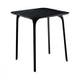 TABLE FIRST AVEC PLATEAU EN MDF VERNI, L.80 x l.80 x H.75 cm, Noir de MAGIS