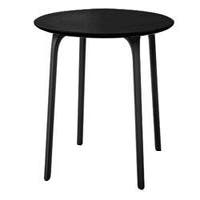 TABLE FIRST AVEC PLATEAU EN MDF VERNI, Ø.80 x 75 cm, Noir de MAGIS