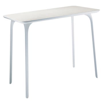 TABLE FIRST AVEC PLATEAU EN HPL, L.139 x 79 x 73,2 cm, Blanc de MAGIS
