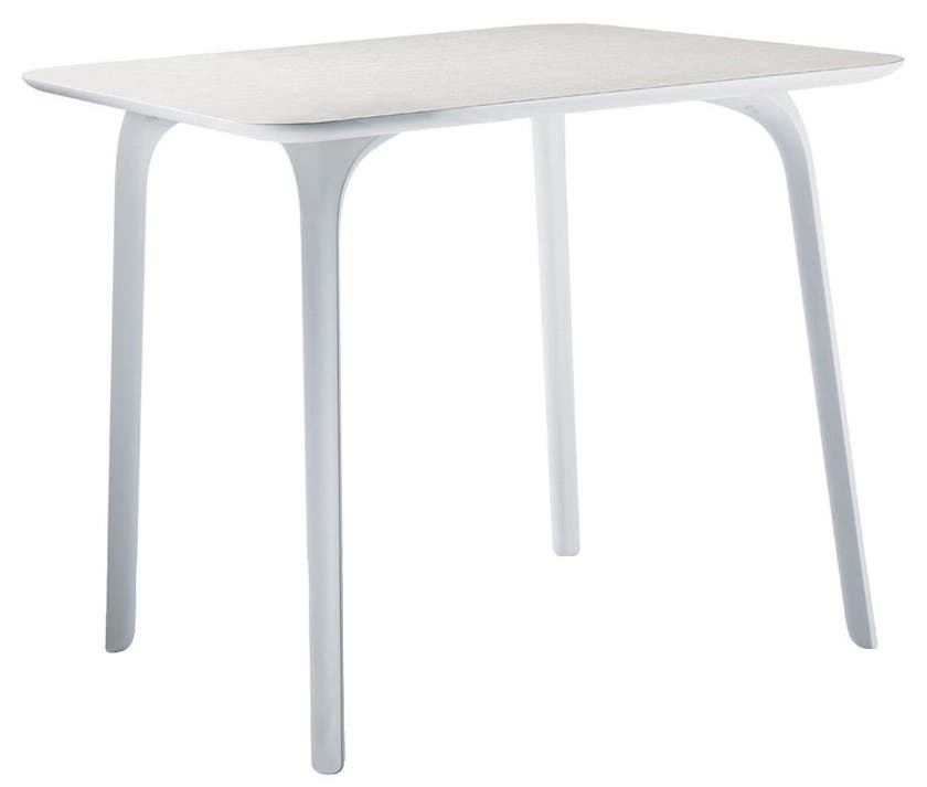 TABLE FIRST AVEC PLATEAU EN HPL, L.79,2 x 79,2 x 73,2 cm, Blanc de MAGIS TABLE FIRST AVEC PLATEAU EN HPL, L.79,2 x 79,2 x 73,2 cm, Blanc de MAGIS