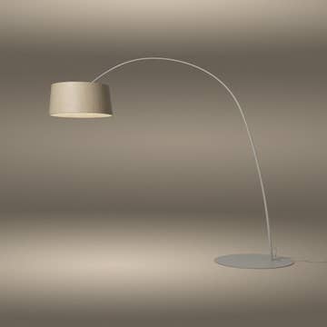 Lampadaire TWIGGY WOOD LED de Foscarini, avec variateur, Structure grège