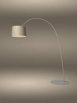 Lampadaire TWIGGY WOOD LED de Foscarini, avec variateur, Structure grège Lampadaire TWIGGY WOOD LED de Foscarini, avec variateur, Structure grège
