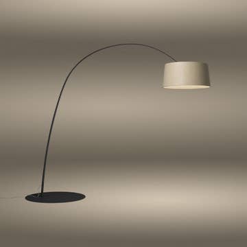 Lampadaire TWIGGY WOOD LED de Foscarini, avec variateur, Structure noire