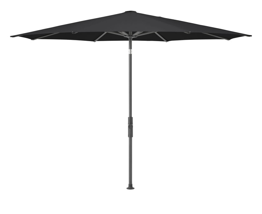 Parasol TWIST Ø.300 de Glatz, Structure anthracite, Toile 408 Black Parasol TWIST Ø.300 de Glatz, Structure anthracite, Toile 408 Black