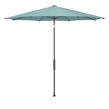 Parasol TWIST Ø.300 de Glatz, Structure anthracite, Toile 417 Ocean
