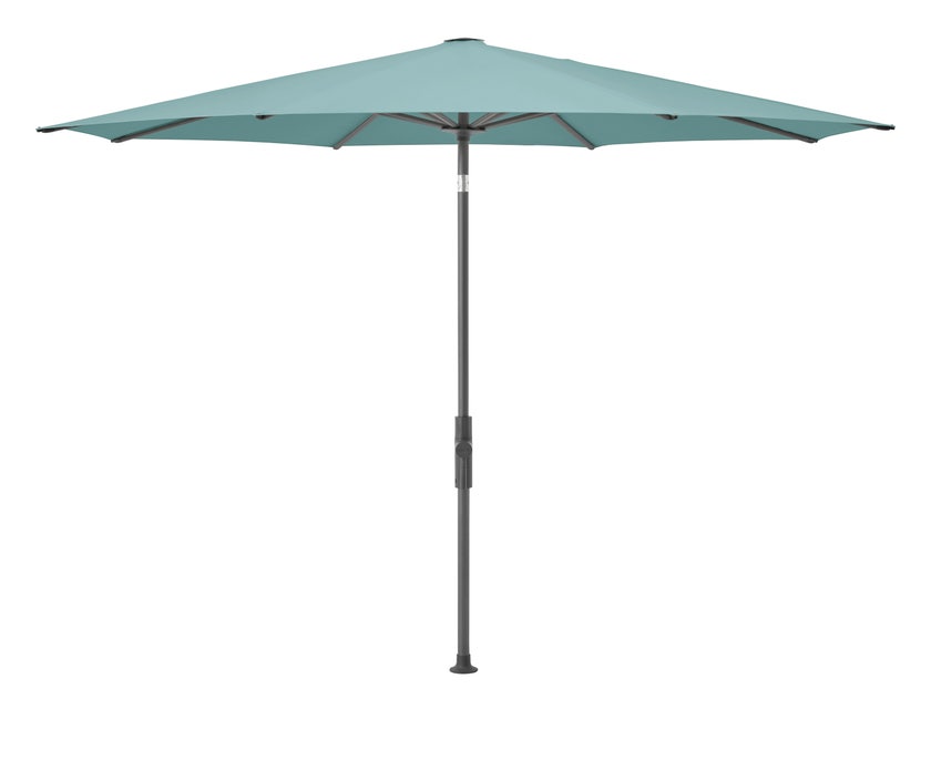 Parasol TWIST Ø.300 de Glatz, Structure anthracite, Toile 417 Ocean Parasol TWIST Ø.300 de Glatz, Structure anthracite, Toile 417 Ocean