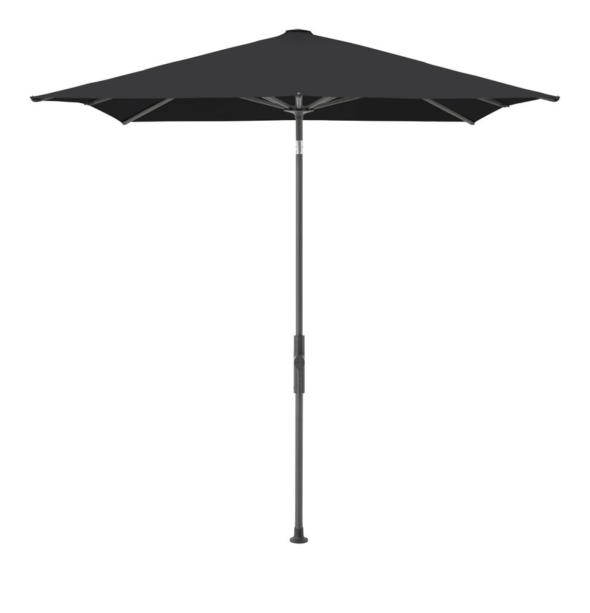 Parasol TWIST 240X240 de Glatz, Structure anthracite, Toile 408 Black