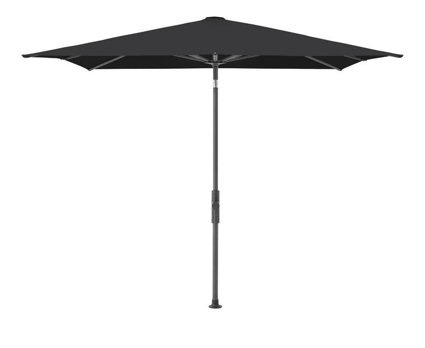 Parasol TWIST 240X240 de Glatz, Structure anthracite, Toile 408 Black Parasol TWIST 240X240 de Glatz, Structure anthracite, Toile 408 Black