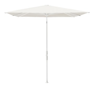 Parasol TWIST 240X240 de Glatz, Structure blanc mat, Toile 404 White