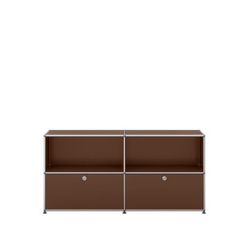 Meuble de rangement USM Haller C2, Marron USM