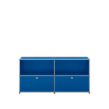 Meuble de rangement USM Haller C2, Bleu gentiane