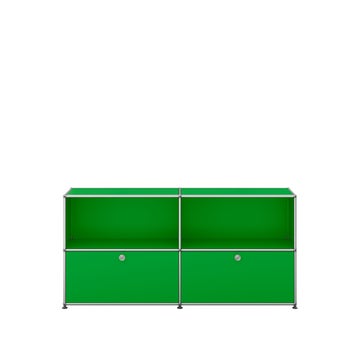 Meuble de rangement USM Haller C2, Vert USM