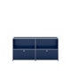 Meuble de rangement USM Haller C2, Bleu acier