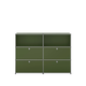 Buffet USM Haller M64, 152.3x37.3x109, Vert olive