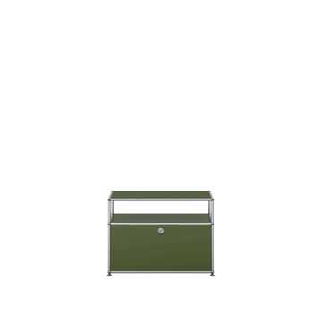 Petit meuble de rangement USM Haller O1, Vert olive