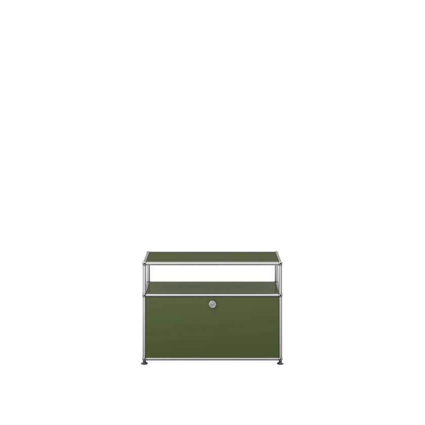 Petit meuble de rangement USM Haller O1, Vert olive Petit meuble de rangement USM Haller O1, Vert olive