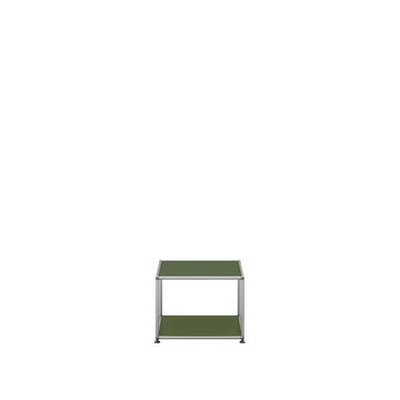 Petite table basse carrée USM Haller M22, Vert olive