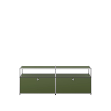 Meuble TV/Hifi HALLER O2 de USM, Vert Olive