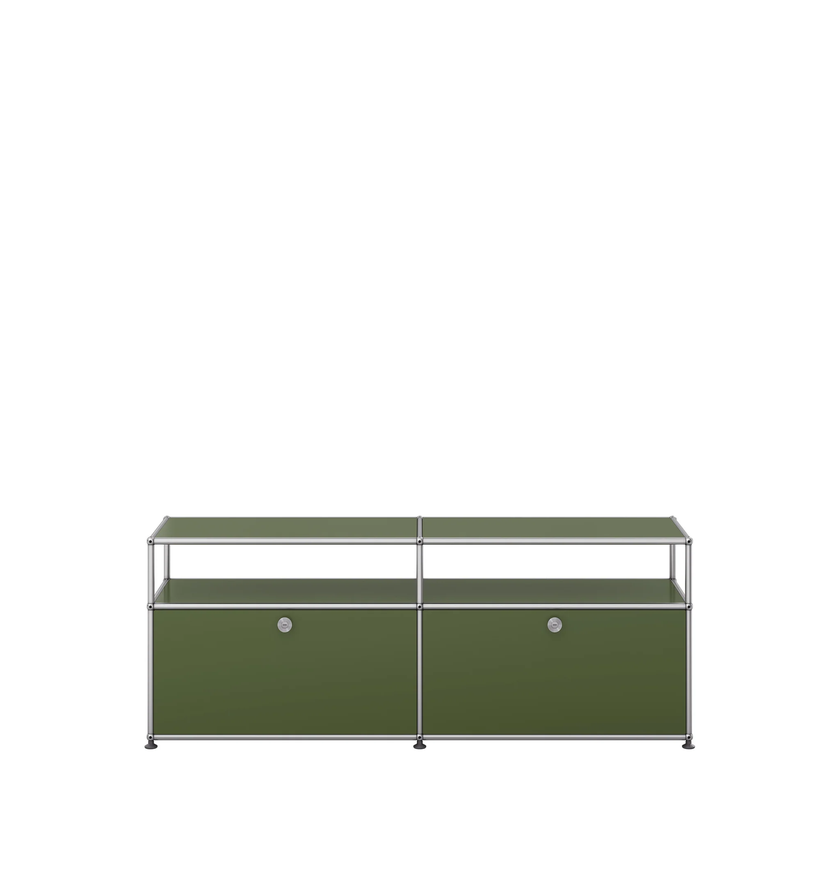 Meuble TV/Hifi HALLER O2 de USM, Vert Olive