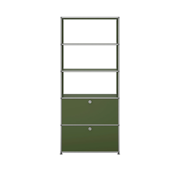 Étagère USM Haller M24, Vert olive