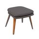 Tabouret bas VANITY de Vlaemynck, Anthracite/brun foncé