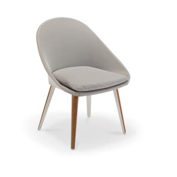 Chaise VANITY de Vlaemynck, Blanc / Gris clair