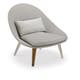 Fauteuil bas VANITY de Vlaemynck, Blanc/Gris clair