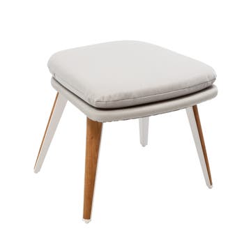 Tabouret bas VANITY de Vlaemynck, Blanc/gris clair