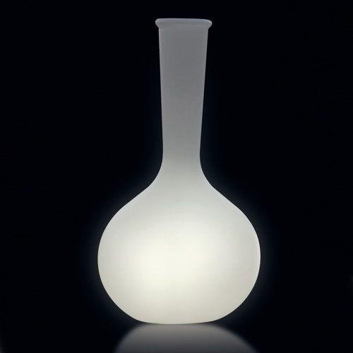 VASE CHEMISTUBES LUMINEUX, H. 100 cm, Blanc de VONDOM VASE CHEMISTUBES LUMINEUX, H. 100 cm, Blanc de VONDOM