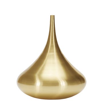 VASE BEAT VESSEL DROP H. 96 CM de TOM DIXON, DORÉ