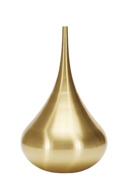 VASE BEAT VESSEL DROP H. 96 CM de TOM DIXON, DORÉ VASE BEAT VESSEL DROP H. 96 CM de TOM DIXON, DORÉ