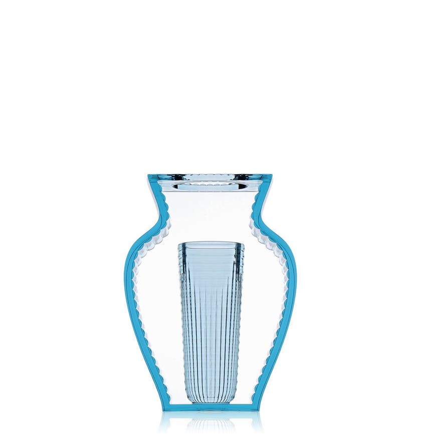 Vase I SHINE de Kartell, Bleu