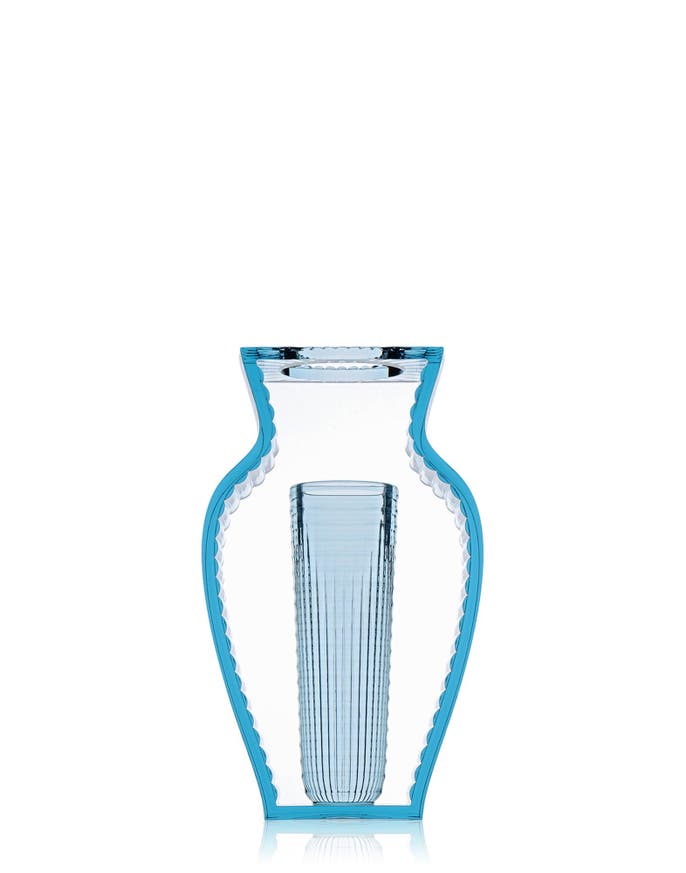 Vase I SHINE de Kartell, Bleu Vase I SHINE de Kartell, Bleu