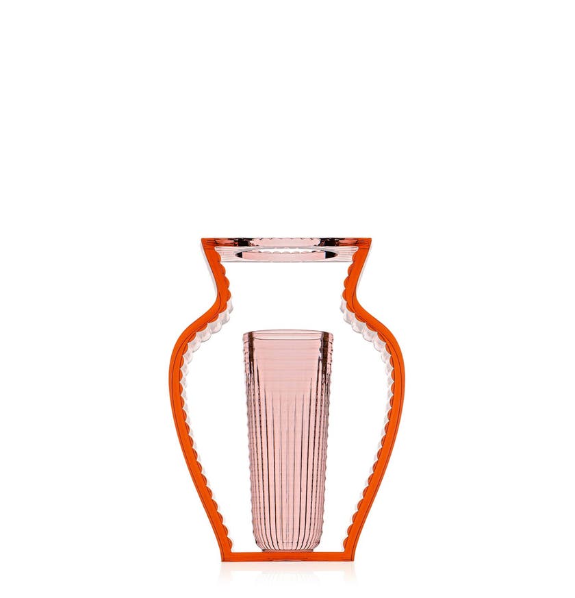 Vase I SHINE de Kartell, Rose