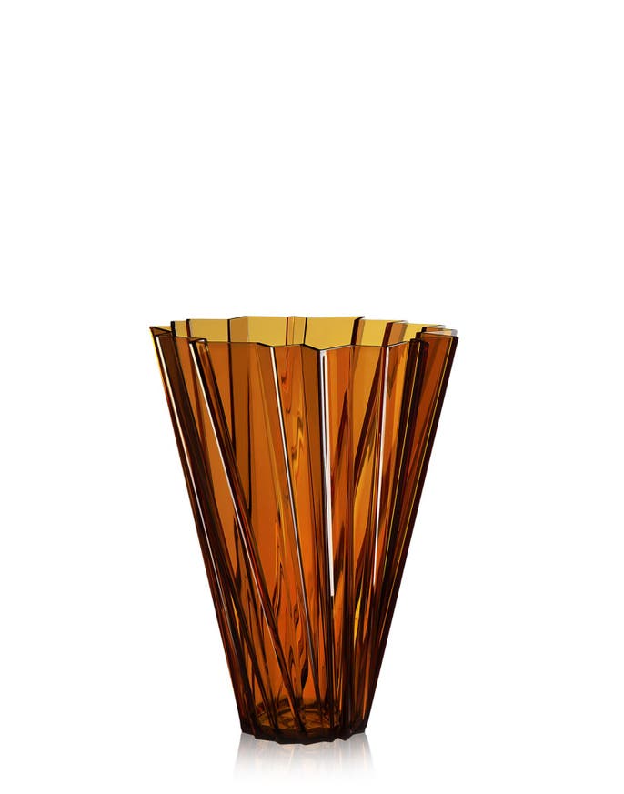 Vase SHANGHAI de Kartell, Ambre Vase SHANGHAI de Kartell, Ambre