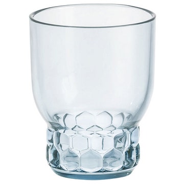 Verre JELLIES FAMILY H.11 de Kartell, Bleu ciel