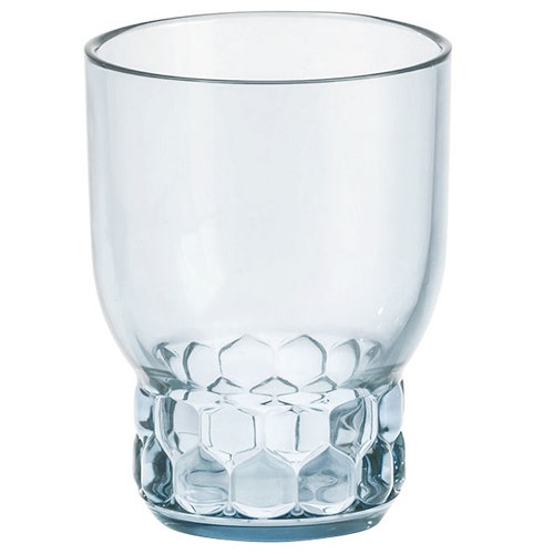 Verre JELLIES FAMILY H.11 de Kartell, Bleu ciel