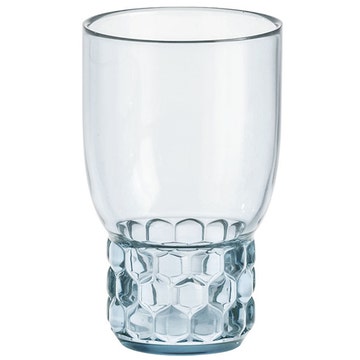 Verre JELLIES FAMILY H.13 de Kartell, Bleu ciel