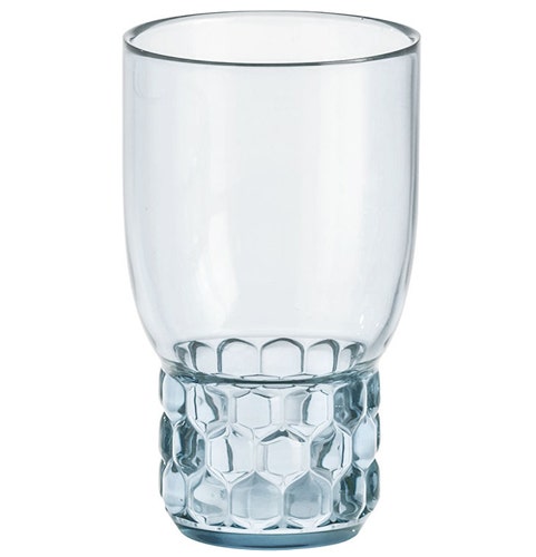 Verre JELLIES FAMILY H.13 de Kartell, Bleu ciel