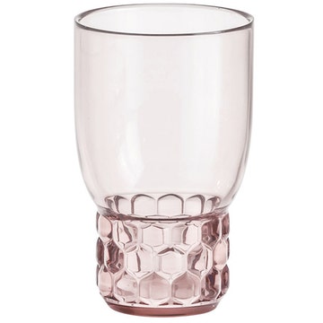 Verre JELLIES FAMILY H.13 de Kartell, Rose