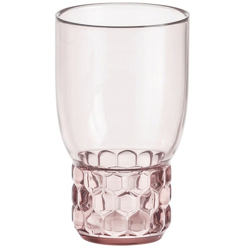 Verre JELLIES FAMILY H.13 de Kartell, Rose