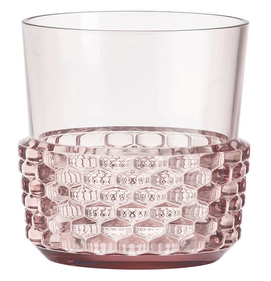 Verre JELLIES FAMILY, H.15 de Kartell, Rose