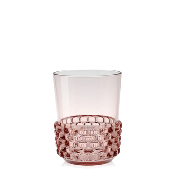 Verre JELLIES FAMILY, H.15 de Kartell, Rose