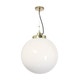 Suspension LARGE GLOBE d'Original BTC, Verre opalin, Laiton