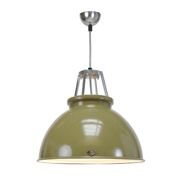 Suspension TITAN 5 d'Original BTC, Intérieur blanc, Vert olive