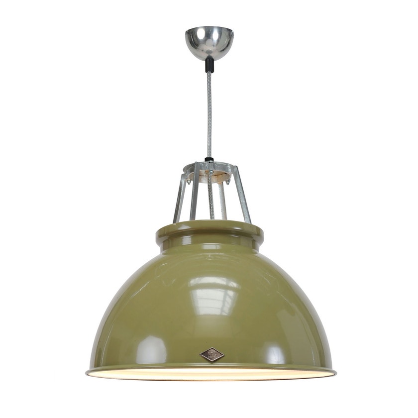 Suspension TITAN 5 d'Original BTC, Intérieur blanc, Vert olive Suspension TITAN 5 d'Original BTC, Intérieur blanc, Vert olive