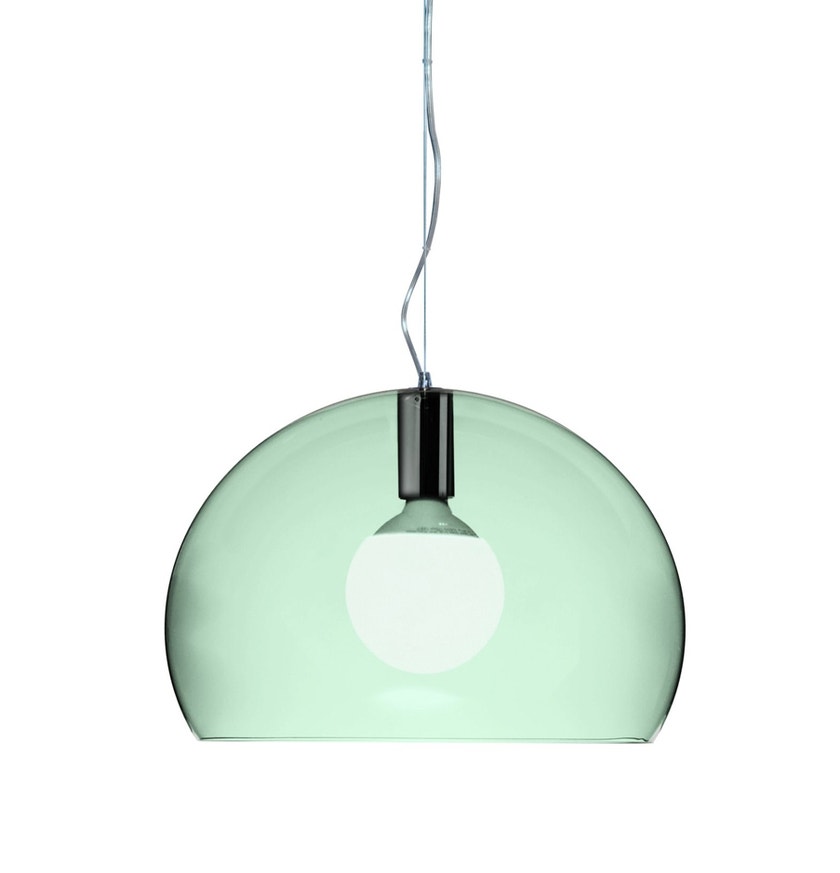 Suspension SMALL FL/Y de Kartell, Vert sauge